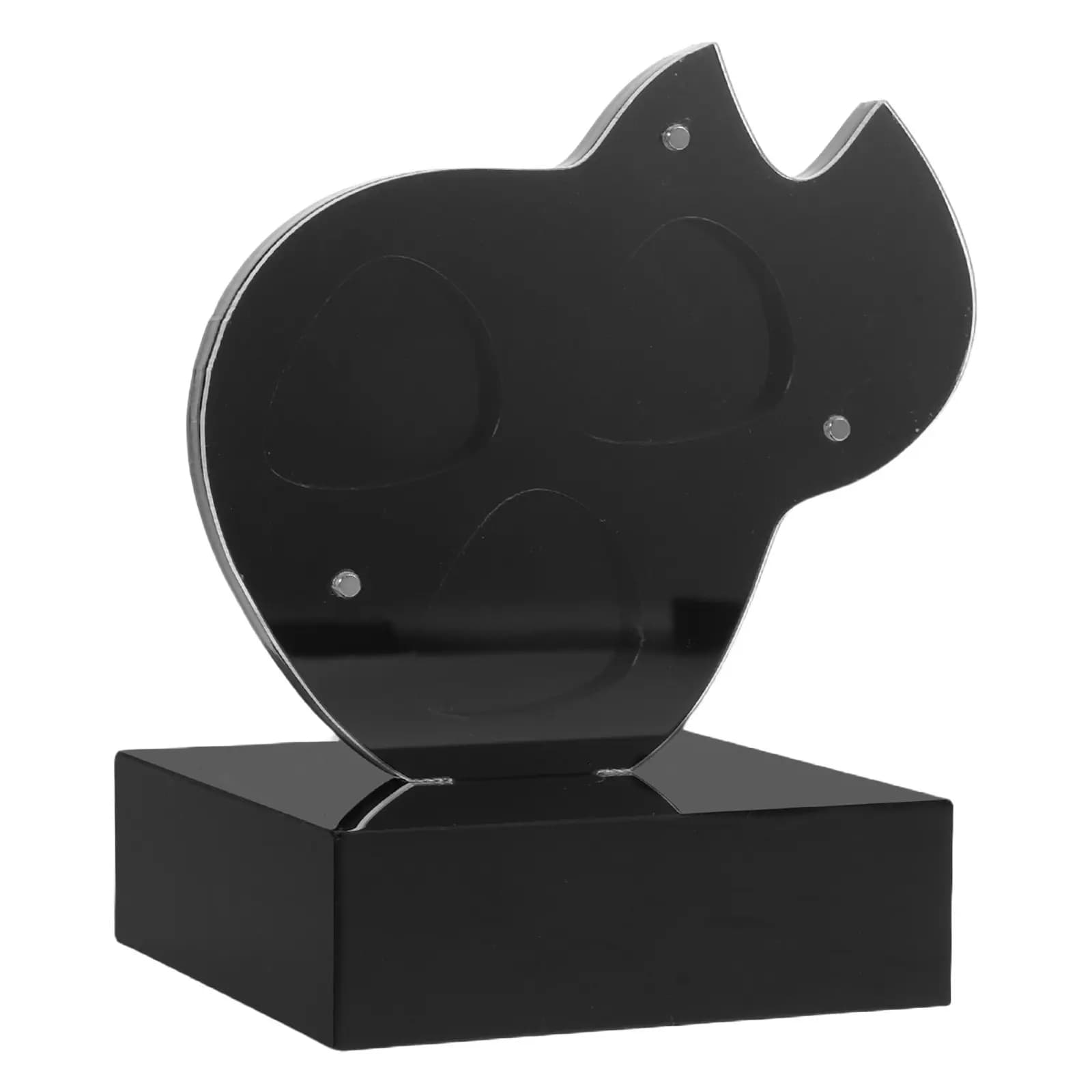 Modern Black Acrylic Guitar Pick Holder Box Compact Stable Base Display Storage Case for Plectrums Guitar Pick Organizer