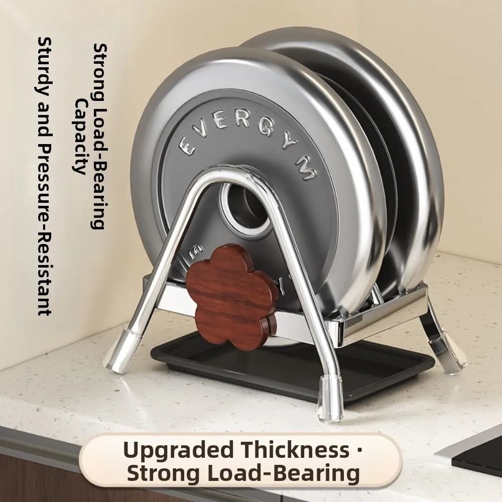 Stable Cutting Board Holder Flower Design Space-saving Kitchen Storage Rack Rustproof Multi-Functional Book Stand Cabinet
