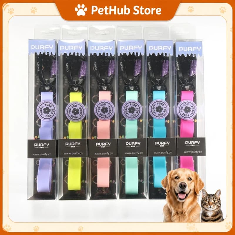PURFY Dog Leash And Collar Macaron Series Waterproof Non Slip Durable For Small Medium Large Dogs Outdoor Walking Training