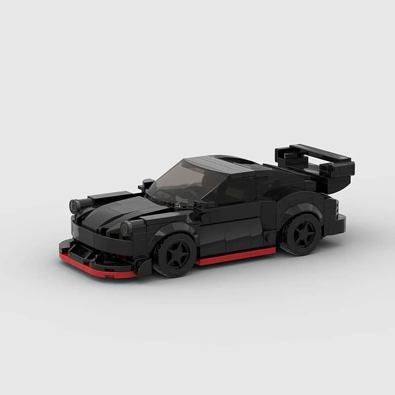 Modello di auto da corsa MOC Rally, set di costruzioni di veicoli urbani, giocattoli creativi per garage, veicolo di assemblaggio di giocattoli amato dai ragazzi