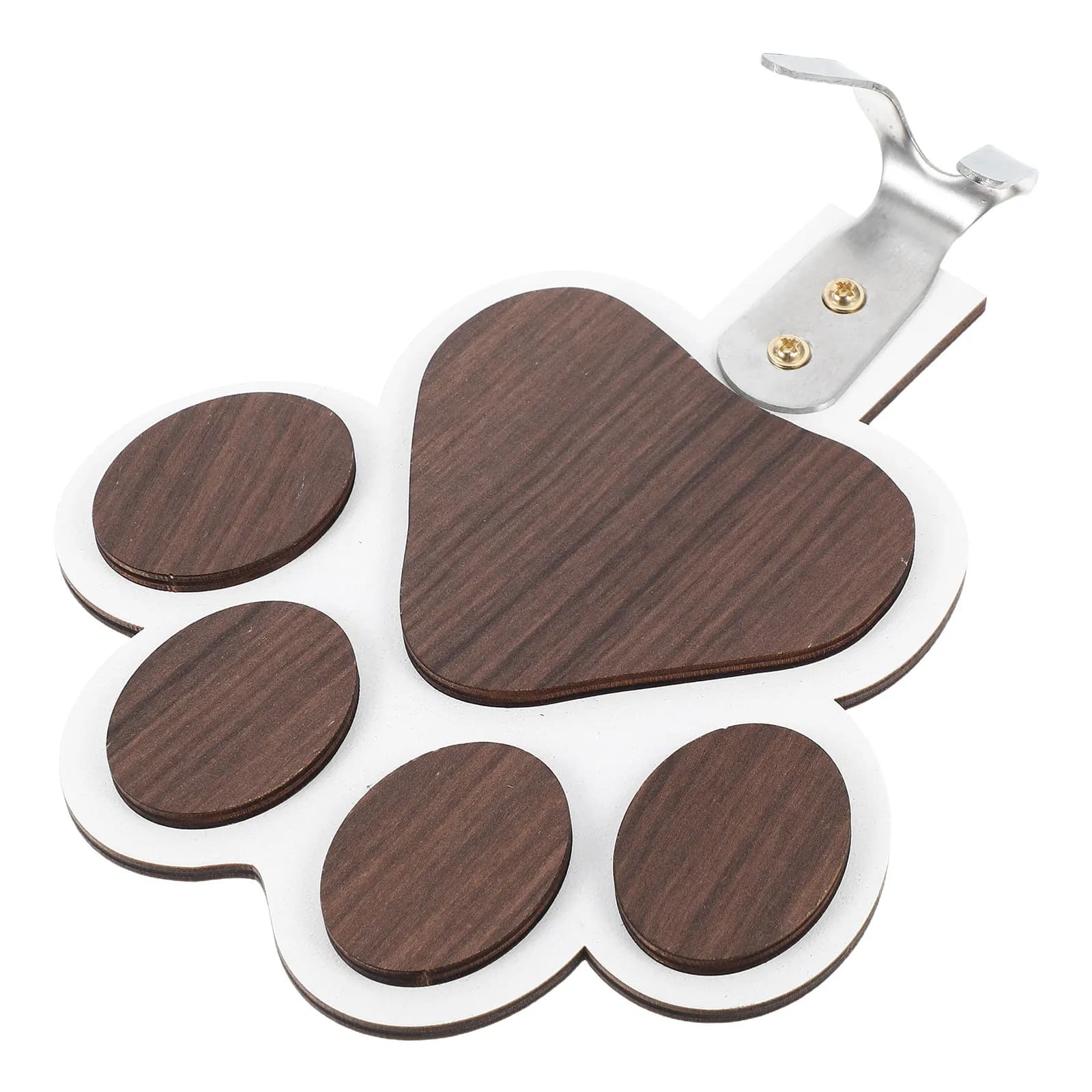 Wooden Paw Print Hook Unique Decorative Wall Hanger for Bathroom Bedroom Kitchen Towel Coat Organizer Sturdy Wood Clothes Hanger