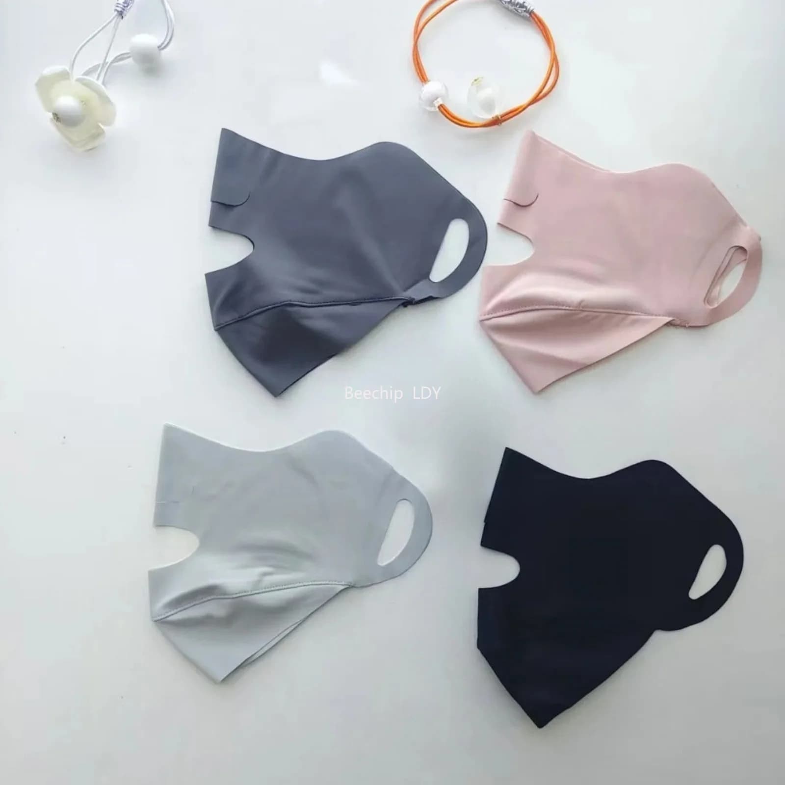 1PC New Breathable Ice Silk Sunscreen Mask Washable Anti-UV Riding Face Cover Unisex Summer Eye Corner Protection