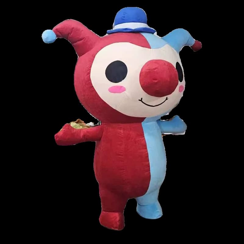 2m/2.6m Inflatable Clown Doll Costume Mascot Cute Suit Halloween Carnival Party Wearable Cosplay Fancy Dress No Battery