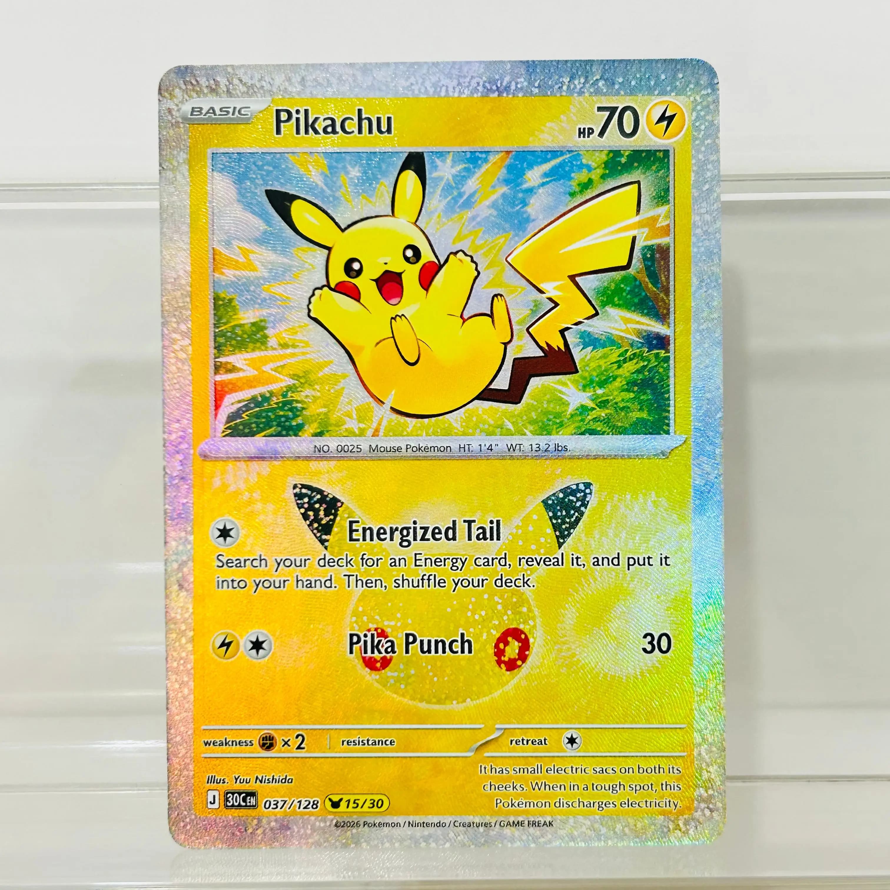 037/128 English Version Collectible Grade DIY Holographic Texture Nice Condition Premium Anime Collection Cards