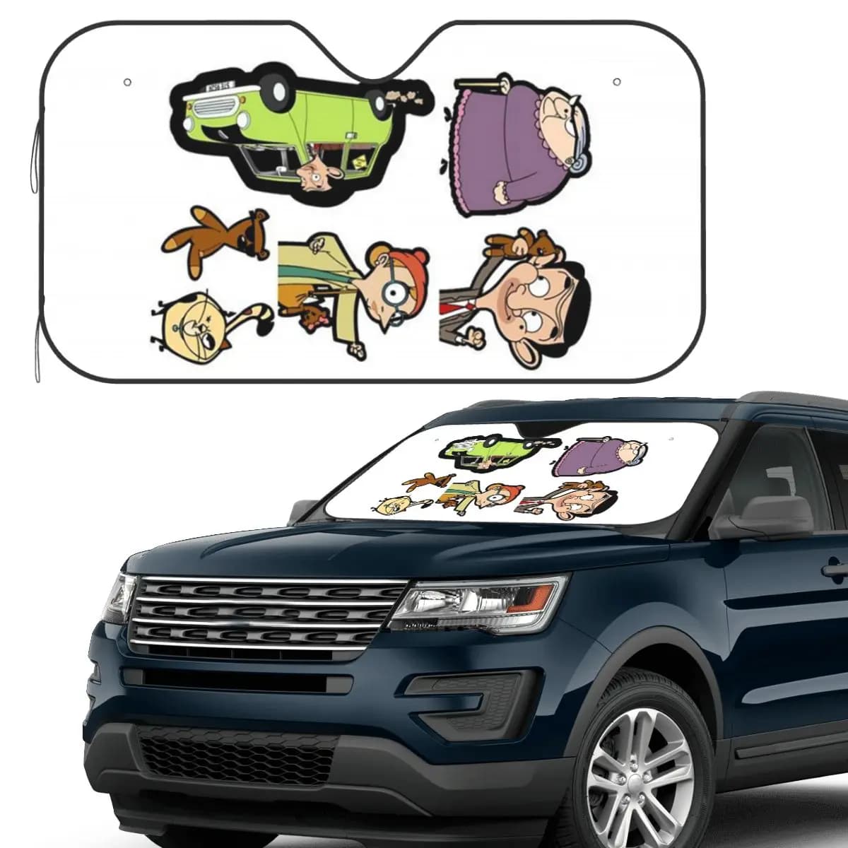 Mr. Bean Cartoon (16) Parasole Parabrezza Auto Parabrezza Anteriore Finestra Parasole Accessori Coperture