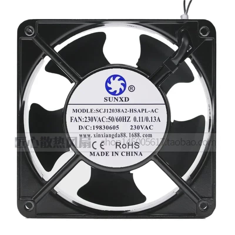 New Original SUNXD 12038 230V SCJ12038A2-HSAPL-AC Cabinet Cooling Fan for SUNXD