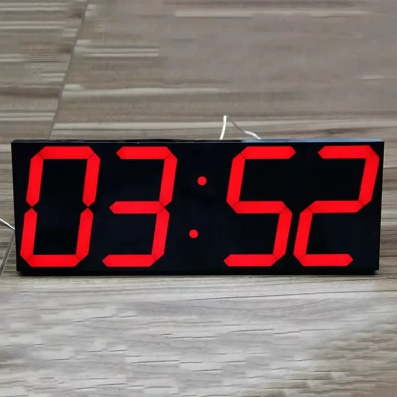CHEETIE CP99 Grande Orologio da Parete Digitale LED con GPS, Timer Intelligente, Cronometro, Sveglie, per Camera da Letto, Sala da Pranzo, Meteo