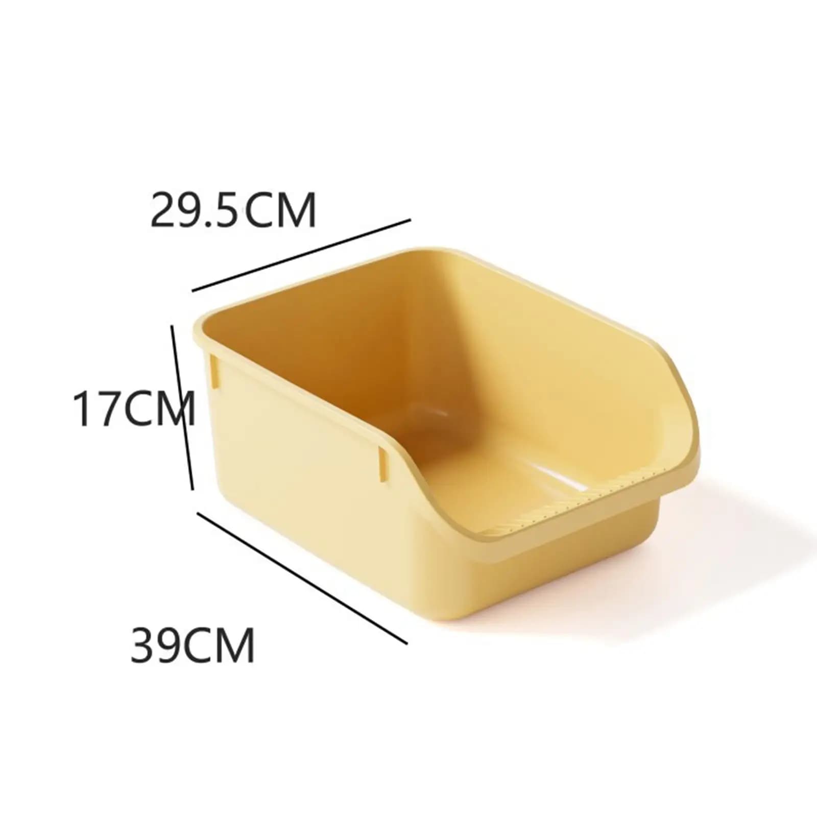 Open Litter Box Anti Splashing Portable Pet Supplies Easy Carry Pet Cat Toilet Sand Box Semi Enclosed Cat Litter Box Cat Toilet