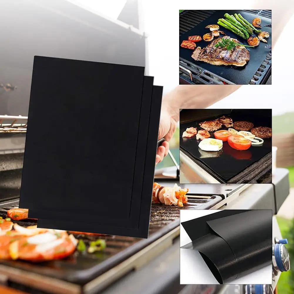 Outdoor Picnic Practical Oven BBQ Grill Mat Multi-functional Convenient Reuse Non-stick Barbecue Baking Pad