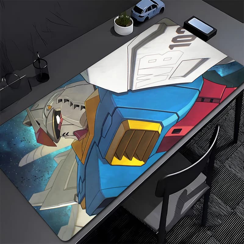 Mechanical Warrior RX-78-2 Gundam Mouse pad Tappetino da scrivania di grandi dimensioni Tastiera Tappetino da scrivania Tappetino per mouse da gioco Accessori per computer Tappetino per mouse