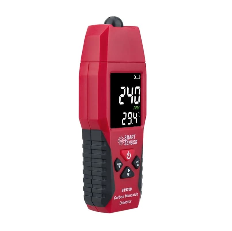 Rilevatore Digitale di Monossido di Carbonio (CO) - Analizzatore di Gas ad Alta Precisione - Tester per Fumo e Perdite di Gas 1000ppm
