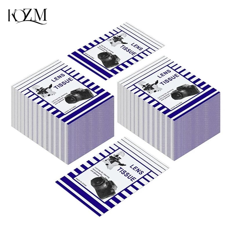 50 pezzi/carta per lenti 10*15cm grande lente per pulire la carta microscopio a specchio singolo COD