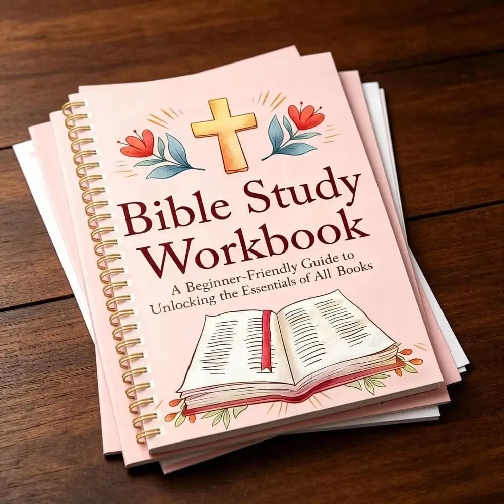Spiral Binding Bible Study Workbook Study Sections Prayer Notes Notes Journal Portable Guided Pages Prayer Reflection Notebook