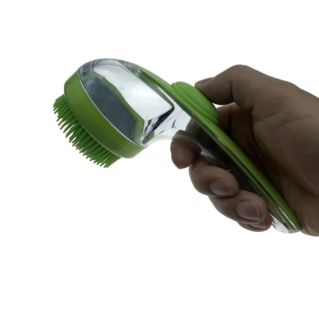 Spazzola da Bagno per Cani con Dispenser di Shampoo Integrato, Massaggio Delicato per la Toelettatura e la Pulizia del Pelo