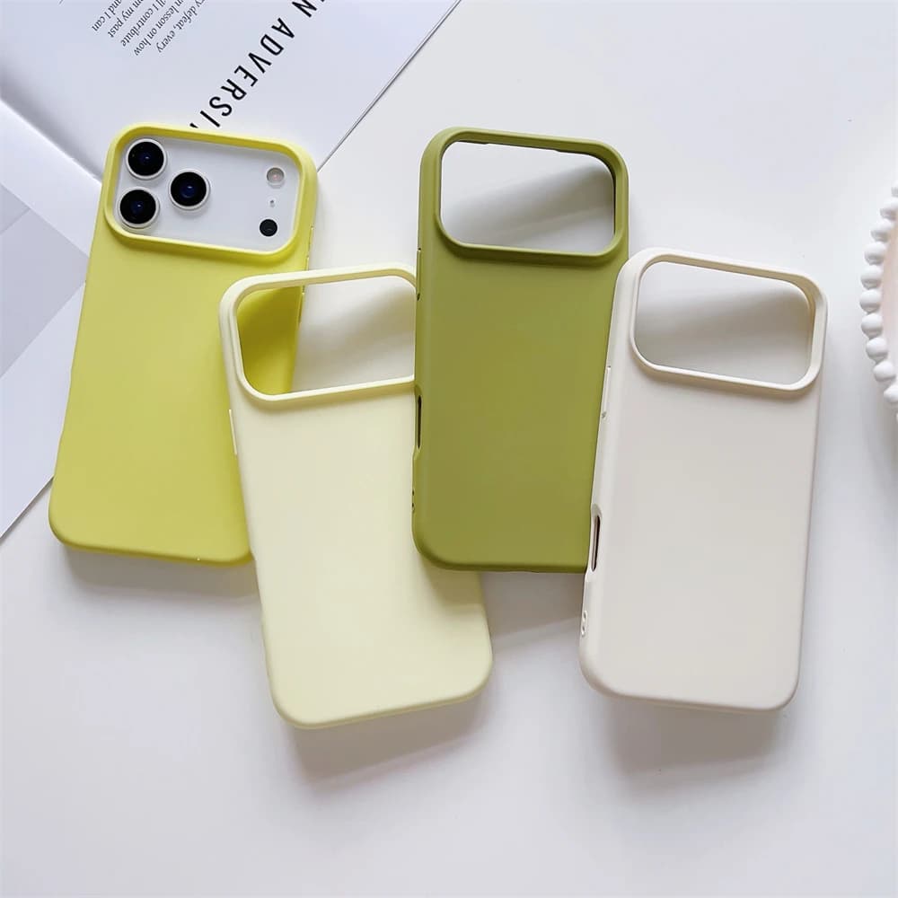 Matt caramel color phone case for iPhone 17 Air 16 16 E 15 Pro Max Silicone Liquid Protection Anti-shock Sensation of the skin Solid cover