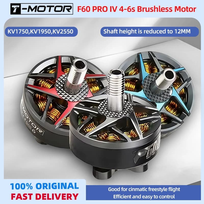 T-Motor F60 Pro IV V2.0 1750KV 1950KV 2550KV 4-6S Brushless motor for RC FPV Racing drone