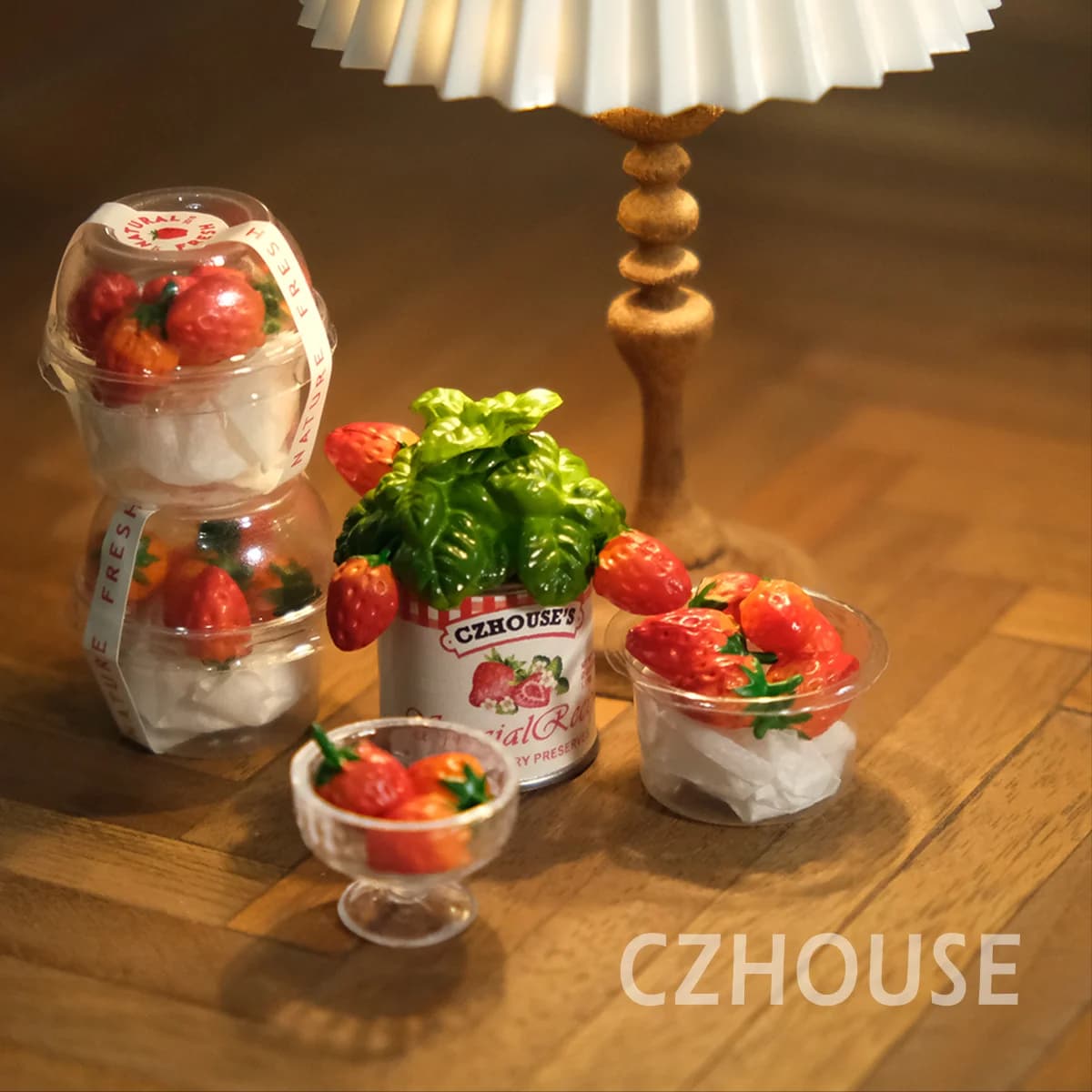 Miniature Doll House Mini Model Furniture Accessories Set for Tomato Plant Pot Plant Bjd Gsc Blyth Soldier Lol Cake
