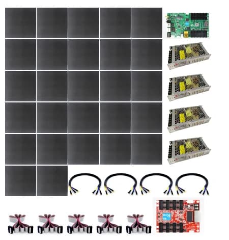 L'accessorio per modulo interno P3 da 1X1 m utilizza la scheda asincrona WIFI per controllare lo schermo per telefoni cellulari o computer schermo a led