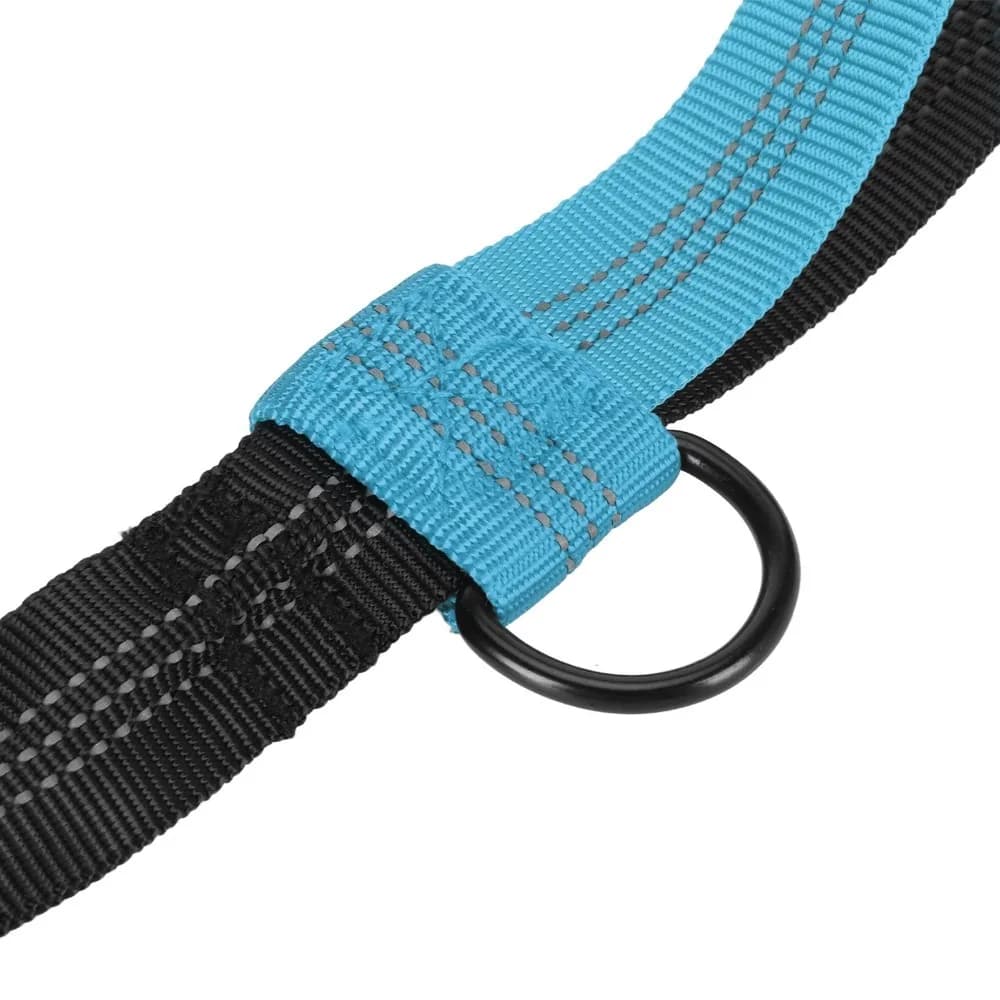 Thick Nylon Dog Running Leash Adjustable Length Multi Color No Hand Hold Dog Rope Shock Absorbing 360 Swivel Hook
