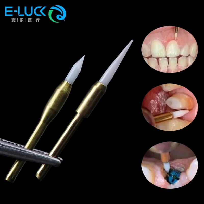 1 pc Dental soft tissue brakes Gingiva Trimmer Plant Ceramic surgical instrument for teeth whitening