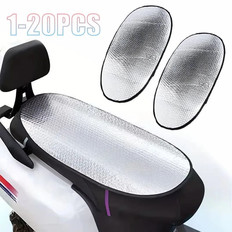 1-20 Pezzi Coprisella Moto Traspirante Riflettente Parasole Impermeabile Antipolvere Isolante per Scooter Elettrico da Esterno
