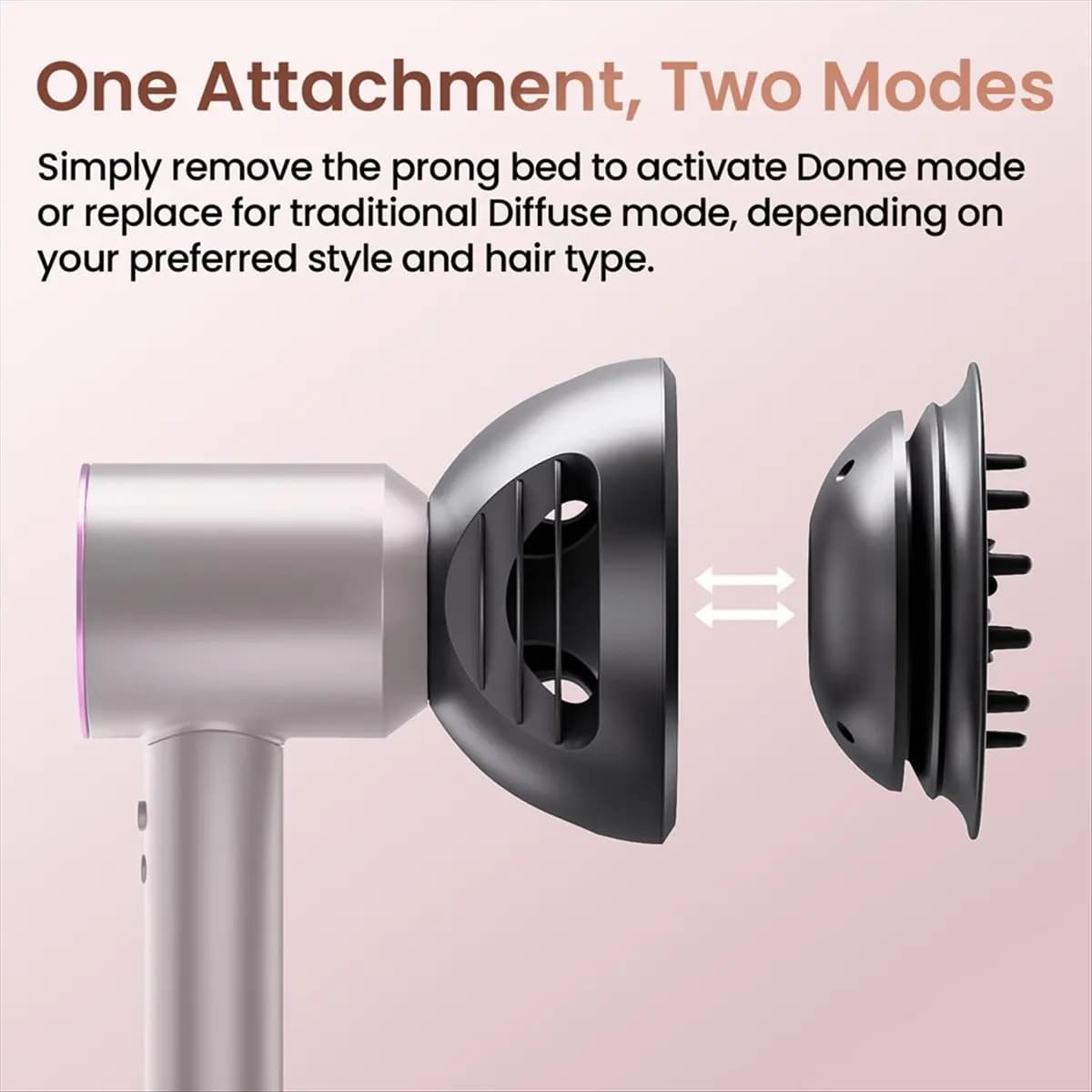 (A25M) Ugello Diffusore Migliorato 2 in 1 per Asciugacapelli Dyson Supersonic HD03 HD04 HD08 HD15 HD16 - Accessori e Ricambi