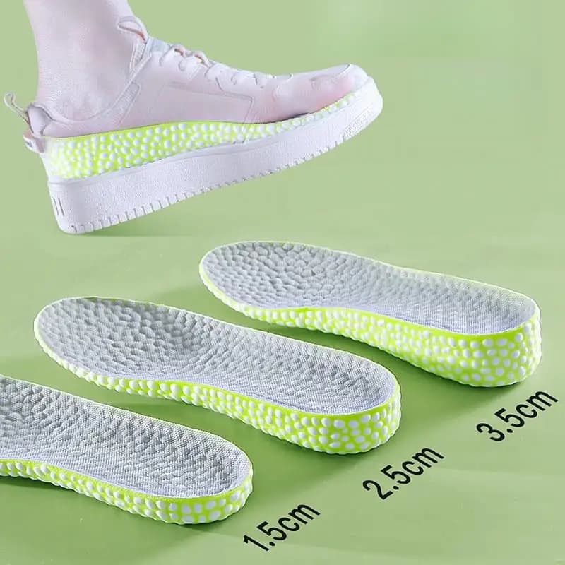 1 Paio di Solette per Aumentare l'Altezza, per Uomo e Donna, Morbide e Confortevoli, per Scarpe da Corsa e Sport, con Rialzo di 1,5/2,5/3,5 cm
