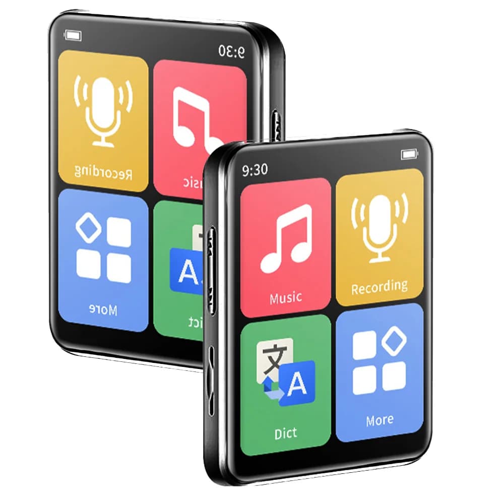 Nuovo lettore MP3 Bluetooth sportivo con clip 128 GB 32 GB Mini lettore video musicale Supporto registratore FM Pedometro E-book Scheda SD TF