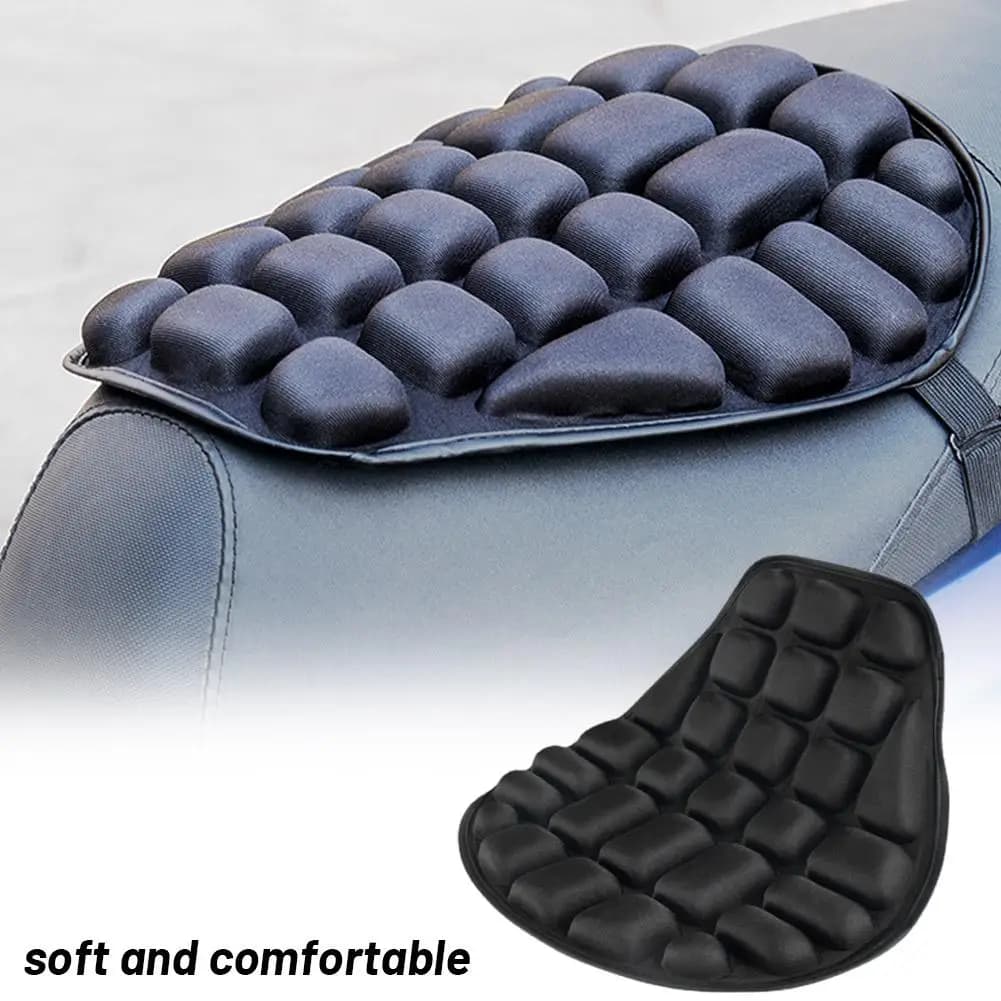 Motorcycle Seat cushion in Gel Comfort, Waterproof and breathable EVA cushion with Solar Protection for Mountain Bike