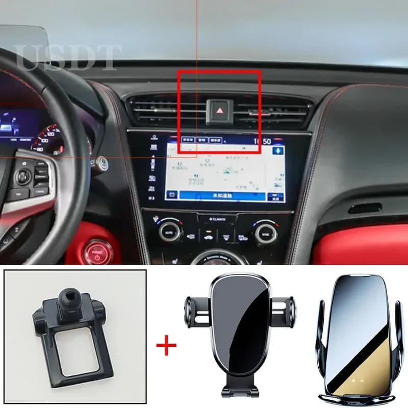 Per HONDA Acura TL UA6 UA7 TSX CL9 MDX YD3 RSX TLX-L RDX CDX NSX RL RLX ZDX caricatore Wireless Base supporto per telefono dedicato per auto