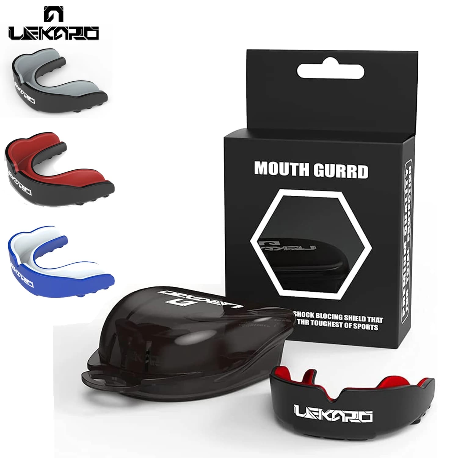 Men's Sports Parade Boxing Mma Muay Thai Teeth Protection Set for Training Teeth Protection for Children's Fighting Teeth