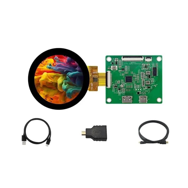 Display LCD TFT Rotondo AS95-MIPI DSI e Scheda Driver Compatibile, Modulo Schermo Circolare per Raspberry Pi 5/4B