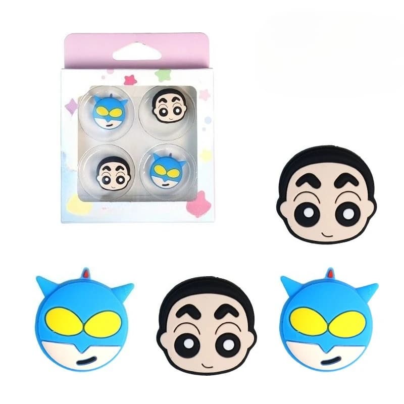 Copri Joystick in Silicone a Forma di Crayon ShinChan per Switch 2, PS5, XBOX, JoyCon, Protezione per Controller