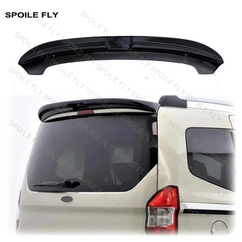 2014 To 2023 For Ford Tourneo Courier Mk2 Rear Door Spoiler Boot Roof Wing Lip By High Quality ABS Gloss Black Body Kit