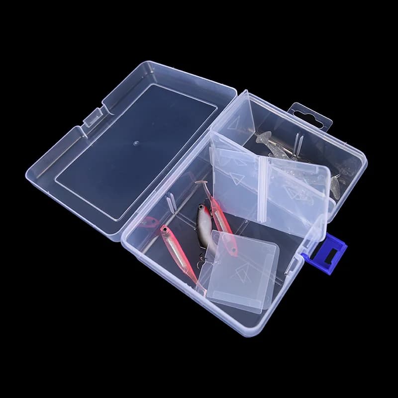 1 piece of large storage box for fishing baits with 6 compartments, container for fishing baits circumcised