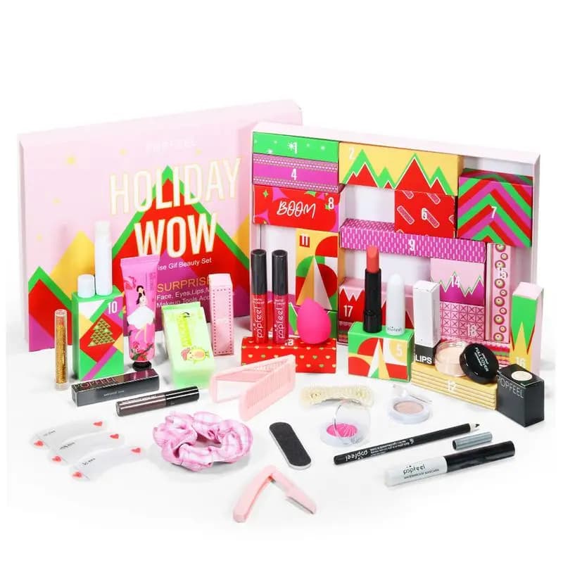 Christmas Advent Calendar tools for makeup calendar for countdown gift boxes lipstick umbrella cosmetics set wedding favors for girls