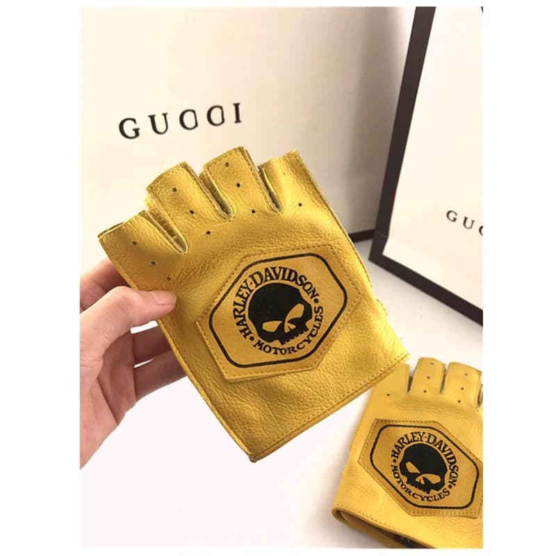 Unisex Motorcycle Outdoor Riding Non-slip Fingerless Gloves For Harley Davidson Electra Glide Classic 1250 SPA 1250S PA1250 833