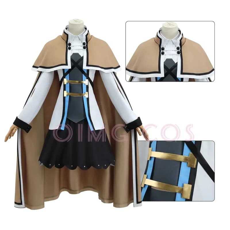 ⭕️ ⭐️ ⭕️ Costume Cosplay Roxy Mushoku Tensei Jobless Reincarnation, Uniforme da Carnevale, Parrucca, Costume Anime per Halloween, per Donne ⭐️ ⭕️ ⭐️