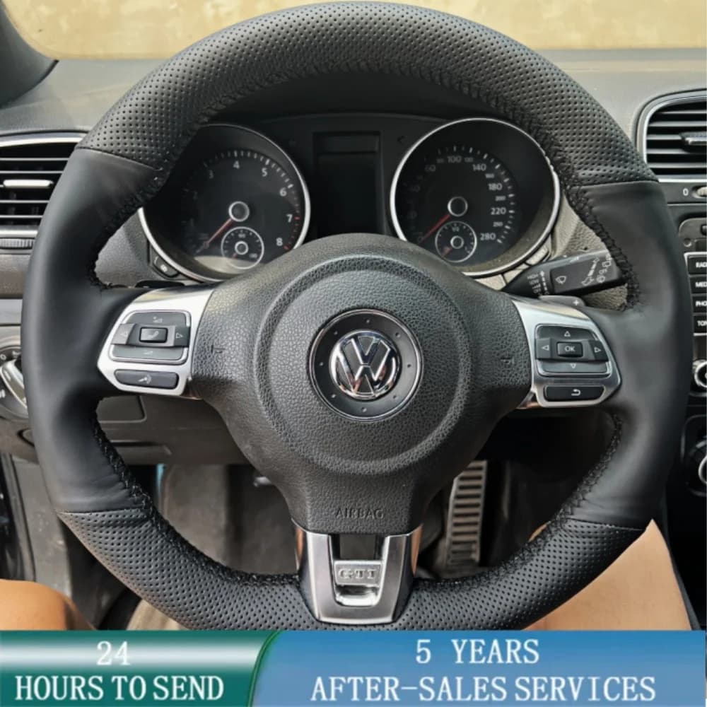 Customized braided car cover hand sewn microfiber leather for Volkswagen Golf 6 GTI MK6 / Polo GTI / Scirocco R