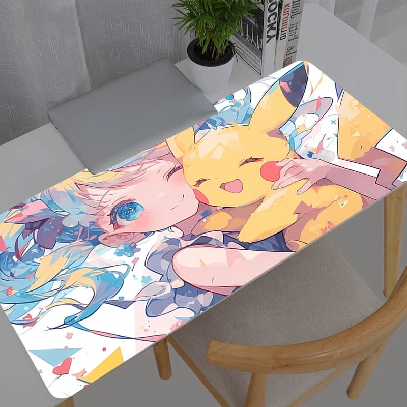 Tappetino per mouse Kawaii Gaming Pokemon Pikachu Nuovi accessori Notbook Computer Speed Mini Pc Gamer Tastiera Tappetino da scrivania Mousepad