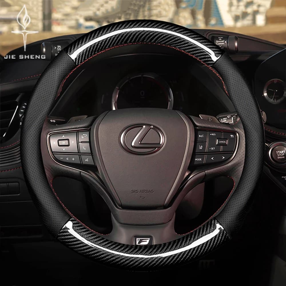 Coprivolante in fibra di carbonio e pelle per LEXUS CT200h Es Rx Nx Ls Gs Lc Rl Is Ux Is250 Is300h Ux250 Nx300h Rx300 Rx450h