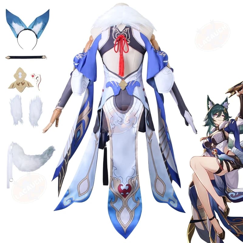 Costume Cosplay Yukong di Honkai Star Rail, Abito Uniforme Xianzhou Luofu, Outfit per Festa di Halloween 2026