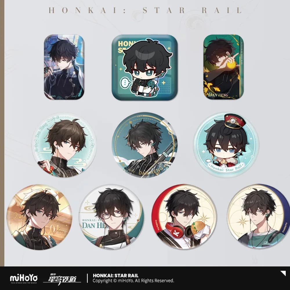 Sunsyea Merchandising ufficiale Honkai Star Rail da miHoYo Dan Heng Badge Collezione anime