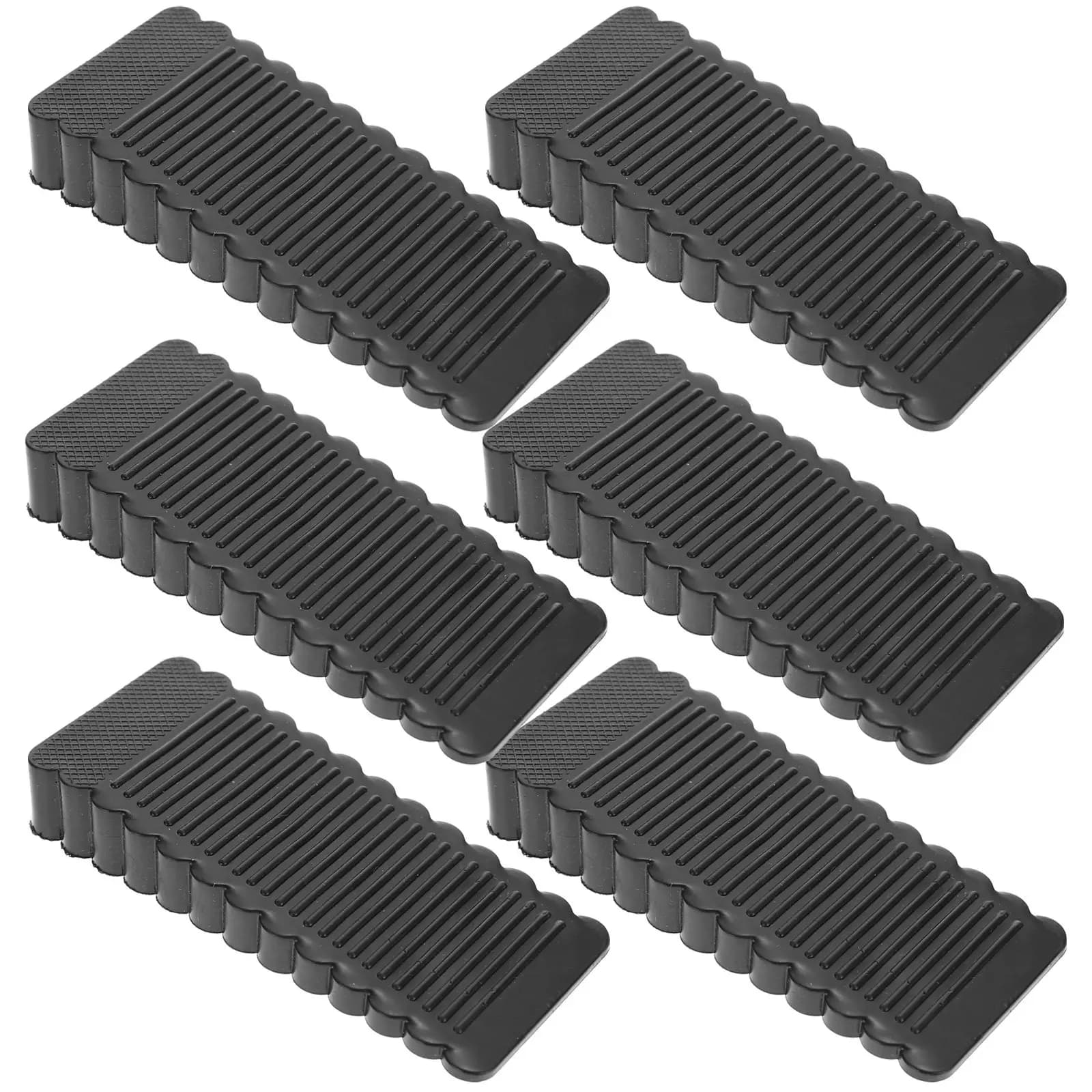 6Pcs Child Safety Door Stopper PVC Door Wedge for Home Kitchen Bedroom Office Hotel Protection Against Finger Pinching