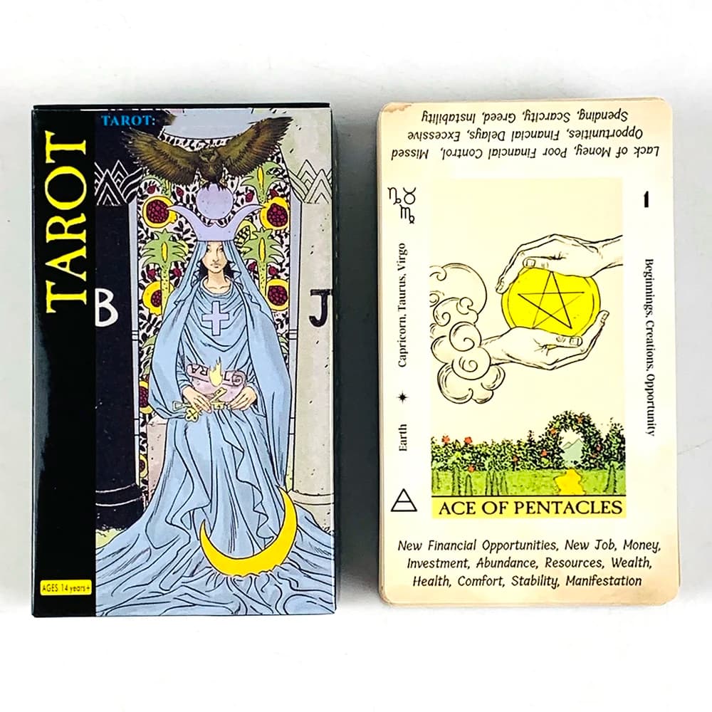 Nuove carte dei Tarocchi, un mazzo da 78 pezzi, edizione Oracle Fate Divination, per giochi di carte per feste in famiglia, ideale per viaggi e meditazione