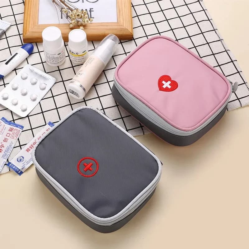 Kit di pronto soccorso borsa portatile da viaggio pacchetto di medicinali Kit di emergenza borse piccolo divisorio per medicinali organizzatore di stoccaggio casa all'aperto
