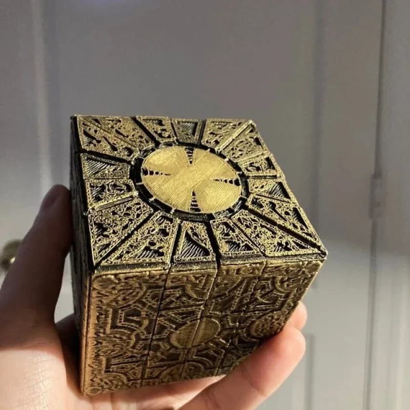 1:1 Hellraiser Puzzle Box Mobile Lament Horror Terrore Figure Film Serie Hellraiser Cubo Completamente Pinhead Prop Figurine Giocattolo