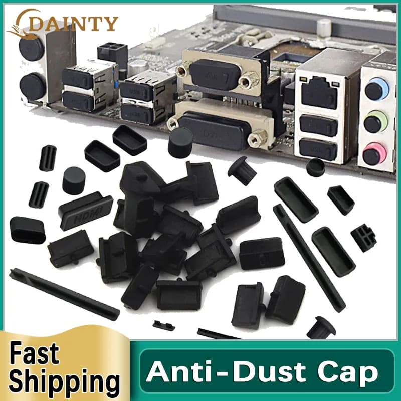 1-10 pcs silicone plugs for computer laptop dust cap type C, USB, HDMI, RJ45, SD card, headphone ports, VGA dust cap