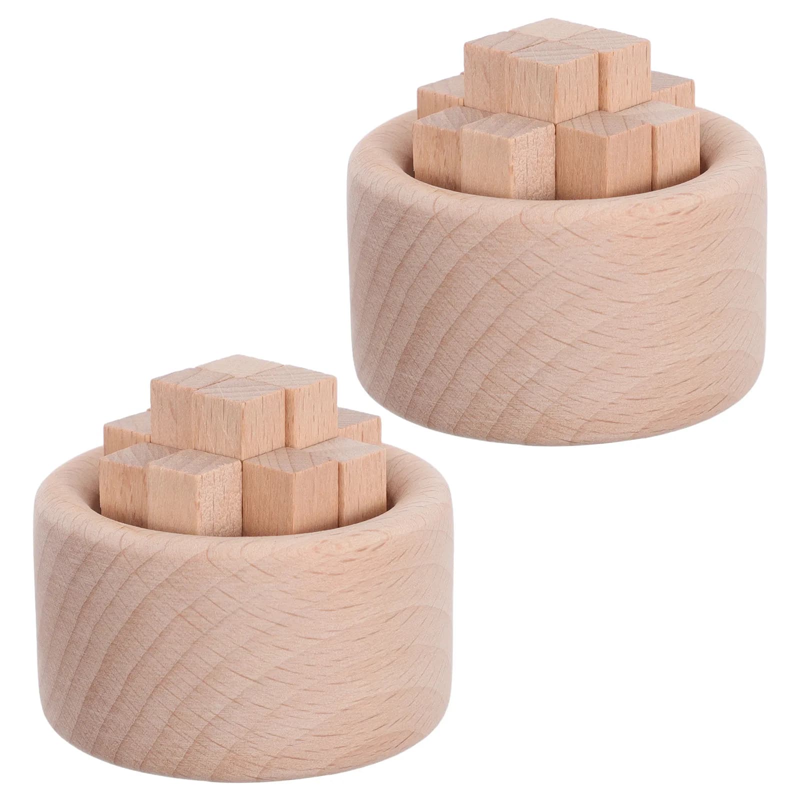 4Pcs Small Essential Oil Wood Diffusers Reusable Waterless Fragrance Diffuser for Home Decor Yoga Room Minimalist Wooden Scent
