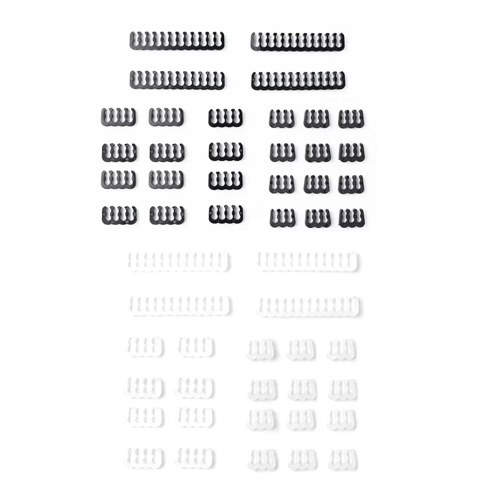 24 Pezzi/Lotto Organizzatore di Cavi a Pettine 6/8/24 Pin, Clip per Gestione Cavi, Morsetto per Cavo di Alimentazione, Clip per Cavi Scheda Madre PC Desktop